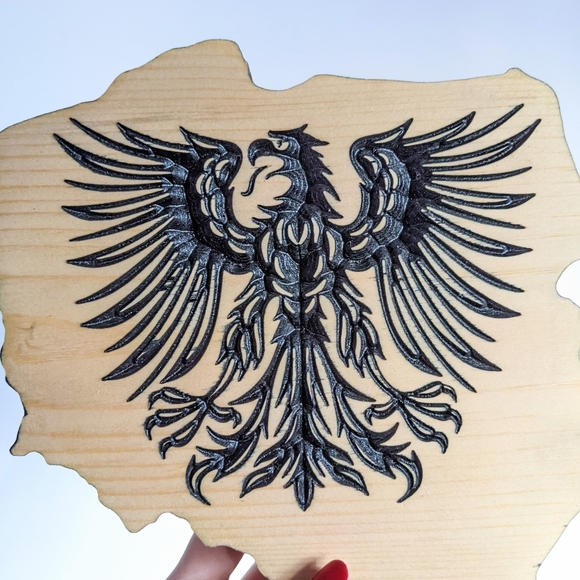 Wooden Polish Coat of Arms Eagle Wall Plaque - Picture 6 of 13